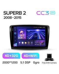 Штатная автомагнитола на Android TEYES CC3 2K для Skoda Superb 2 B6 2008-2015 3/32gb