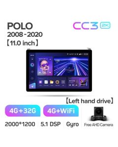Штатная автомагнитола на Android TEYES CC3 2K для Volkswagen POLO 5 2008-2020 (Версия 11") 3/32gb