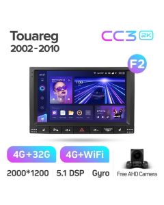 Штатная автомагнитола на Android TEYES CC3 2K для Volkswagen Touareg 1 GP 2002-2010 (Версия F2) 3/32gb