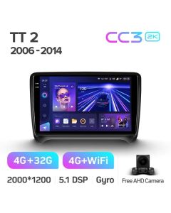 Штатная автомагнитола на Android TEYES CC3 2K для Audi TT 2 8J 2006-2014 3/32gb