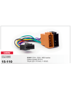 Основной разъём для магнитолы Sony CARAV 15-110