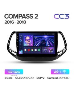Штатная автомагнитола на Android TEYES CC3 для Jeep Compass 2 MP 2016-2018 3/32gb