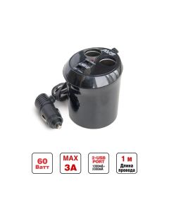 Разветлитель гнезда прикуривателя AVS CS214U