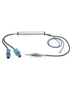 Антенный переходник CARAV 13-009 для Volkswagen, Audi, Opel, Skoda, Citroen, Seat двойной с питанием  