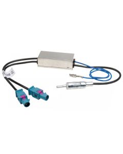 Антенный переходник INCAR ISO ANT-3 AMP для Audi, Volkswagen, Ford, Seat, Skoda с питанием