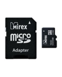 Карта памяти MIREX MICROSD (CLASS 10) 16GB + АДАПТЕР