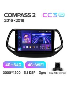 Штатная автомагнитола на Android TEYES CC3 2K для Jeep Compass 2 MP 2016-2018 3/32gb
