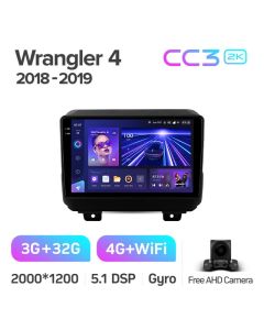 Штатная автомагнитола на Android TEYES CC3 2K для Jeep Wrangler 4 JL 2018-2019 3/32gb