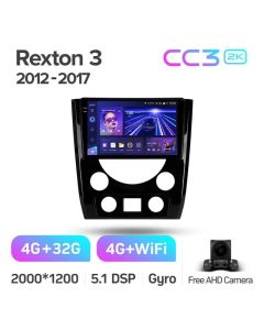 Штатная автомагнитола на Android TEYES CC3 2K для SsangYong Rexton Y290 3 2012-2017 3/32gb