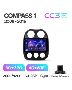 Штатная автомагнитола на Android TEYES CC3 2K для Jeep Compass 1 MK 2009-2015 3/32gb