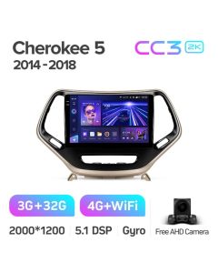 Штатная автомагнитола на Android TEYES CC3 2K для Jeep Cherokee 5 KL 2014-2018 3/32gb