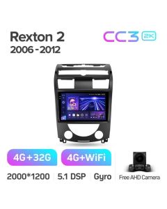 Штатная автомагнитола на Android TEYES CC3 2K для SsangYong Rexton Y250 2 2006-2012 3/32gb