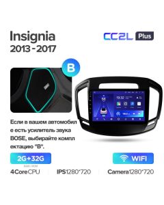 Штатная автомагнитола на Android TEYES CC2L Plus для Opel Insignia 2013-2017 (Версия B) 2/32gb