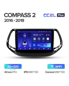 Штатная автомагнитола на Android TEYES CC2L Plus для Jeep Compass 2 MP 2016-2018 2/32gb