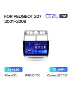Штатная автомагнитола на Android TEYES CC2L Plus для Peugeot 307 1 2001-2008 2/32gb