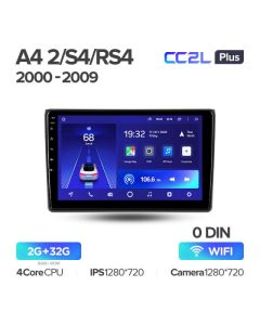 Штатная автомагнитола на Android TEYES CC2L Plus для Audi A4 II 2 B6 III 3 B7 2000-2009, S4 2002-2008, RS4 2005-2009 2/32gb