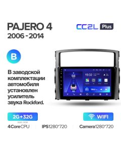 Штатная автомагнитола на Android TEYES CC2L Plus для Mitsubishi Pajero 4 V80 V90 2006-2014 (Версия B) 2/32gb