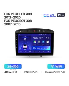 Штатная автомагнитола на Android TEYES CC2L Plus для Peugeot 408 1 2012-2020 2/32gb