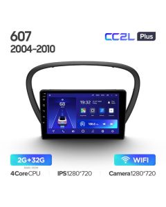 Штатная автомагнитола на Android TEYES CC2L Plus для Peugeot 607 2004-2010 2/32gb