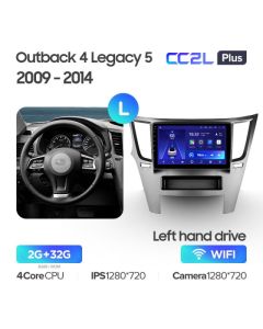 Штатная автомагнитола на Android TEYES CC2L Plus для Subaru Outback 4 BR Legacy 5 2009-2014 (Версия L) 2/32gb