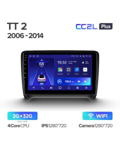 Штатная автомагнитола на Android TEYES CC2L Plus для Audi TT 2 8J 2006-2014 2/32gb