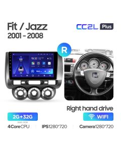 Штатная автомагнитола на Android TEYES CC2L Plus для Honda Fit GD 2001-2008, Jazz GD 2001-2008 (Версия R) (Правый руль) 2/32gb