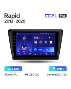 Штатная автомагнитола на Android TEYES CC2L Plus для Skoda Rapid NH3 NH1 2012-2020 2/32gb