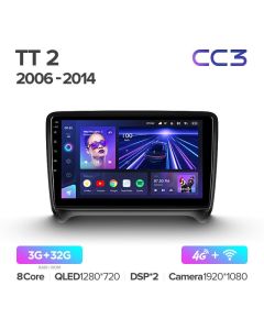 Штатная автомагнитола на Android TEYES CC3 для Audi TT 2 8J 2006-2014 3/32gb