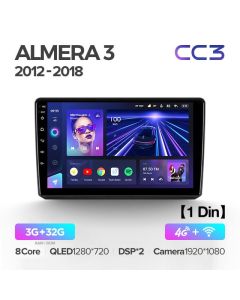 Штатная автомагнитола на Android TEYES CC3 для Nissan Almera 3 G15 2012-2018 3/32gb