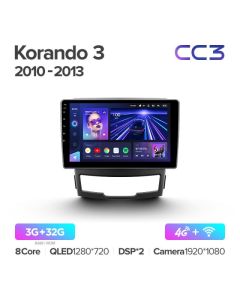 Штатная автомагнитола на Android TEYES CC3 для SsangYong Korando 3 Actyon 2 2010-2013 3/32gb