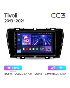 Штатная автомагнитола на Android TEYES CC3 для SsangYong Tivoli 2019-2021 3/32gb