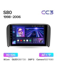 Штатная автомагнитола на Android TEYES CC3 для Volvo S80 1 1998-2006 3/32gb