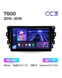 Штатная автомагнитола на Android TEYES CC3 для Zotye T600 2014-2019 3/32gb