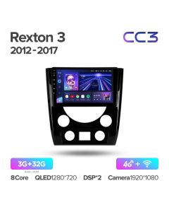 Штатная автомагнитола на Android TEYES CC3 для SsangYong Rexton Y290 III 3 2012-2017 3/32gb