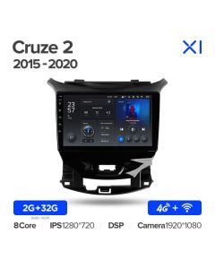Штатная автомагнитола на Android TEYES X1 для Chevrolet Cruze 2 2015-2020 2/32gb