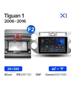 Штатная автомагнитола на Android TEYES X1 для Volkswagen Tiguan 1 NF 2006-2016 (Версия F2) 2/32gb