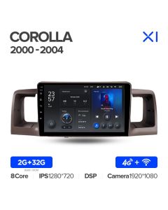 Штатная автомагнитола на Android TEYES X1 для Toyota Corolla E130 E120 2000-2004 2/32gb