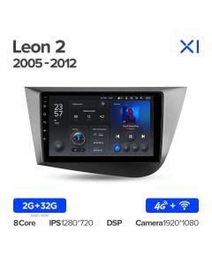 Штатная автомагнитола на Android TEYES X1 для Seat Leon 2 2005-2012 2/32gb