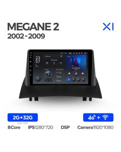 Штатная автомагнитола на Android TEYES X1 для Renault Megane 2 2002-2009 2/32gb