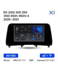 Штатная автомагнитола на Android TEYES X1 для Lexus RX200t, RX300, RX350, RX350l, RX450h, RX450hl AL20 IV 2020-2021 2/32gb