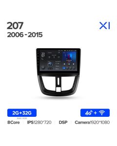 Штатная автомагнитола на Android TEYES X1 для Peugeot 207 2006-2015 2/32gb