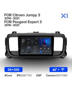 Штатная автомагнитола на Android TEYES X1 для Peugeot Expert 3 2016-2021 2/32gb