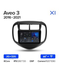 Штатная автомагнитола на Android TEYES X1 для Chevrolet Aveo 3 2016-2021  2/32gb