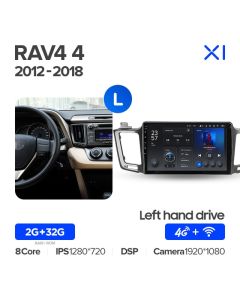 Штатная автомагнитола на Android TEYES X1 для Toyota RAV4 4 XA40 5 XA50 2012-2018 (Версия L) 2/32gb