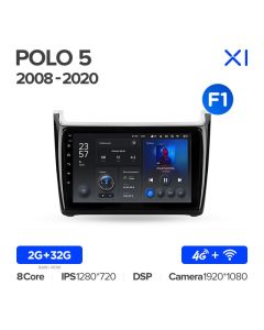Штатная автомагнитола на Android TEYES X1 для Volkswagen POLO 5 2008-2020 (Версия F1) 2/32gb
