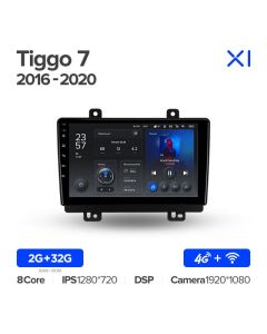 Штатная автомагнитола на Android TEYES X1 для Chery Tiggo 7 2016-2020 2/32gb