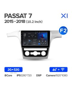 Штатная автомагнитола на Android TEYES X1 для Volkswagen Passat 7 B7 NMS 2015-2018 (Версия F2) 2/32gb
