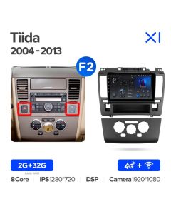 Штатная автомагнитола на Android TEYES X1 для Nissan Tiida C11 2004-2013 (Версия F2) 2/32gb