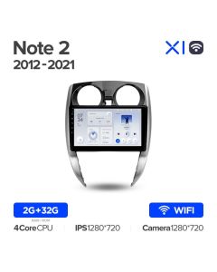 Штатная автомагнитола на Android TEYES X1 для Nissan Note 2 E12 2012-2021 2/32gb