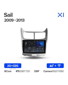 Штатная автомагнитола на Android TEYES X1 для Chevrolet Sail 2009-2013 2/32gb